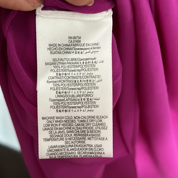 BCBG MAXAZRIA WOMEN’S HIGH LOW PURPLE DRESS - Picture 8 of 8